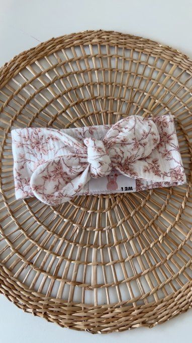 Bandeau noué double gaze